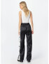 Nasty Gal Pantaloni negru / alb - Pled.ro