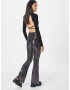 Nasty Gal Pantaloni negru / argintiu - Pled.ro