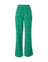 Nasty Gal Pantaloni verde pin / verde iarbă / alb - Pled.ro