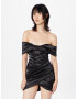 Nasty Gal Rochie de cocktail negru - Pled.ro