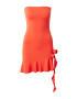 Nasty Gal Rochie de cocktail roșu orange - Pled.ro