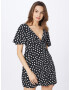 Nasty Gal Rochie negru / alb - Pled.ro