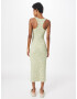 Nasty Gal Rochie turcoaz / verde / oliv / alb - Pled.ro