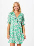 Nasty Gal Rochie verde / roz / alb - Pled.ro