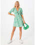 Nasty Gal Rochie verde / roz / alb - Pled.ro