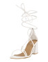 Nasty Gal Sandale alb - Pled.ro