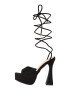 Nasty Gal Sandale 'Immi' negru - Pled.ro