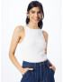 Nasty Gal Top alb - Pled.ro