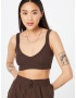 Nasty Gal Top ciocolatiu - Pled.ro