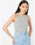 Nasty Gal Top gri amestecat - Pled.ro