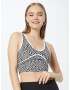 Nasty Gal Top gri deschis / negru / alb - Pled.ro