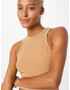 Nasty Gal Top maro deschis - Pled.ro