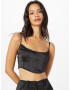 Nasty Gal Top negru - Pled.ro