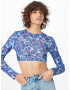 Nasty Gal Tricou albastru / bleumarin / alb - Pled.ro