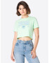 Nasty Gal Tricou albastru deschis / verde deschis / alb - Pled.ro