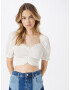 Nasty Gal Tricou crem - Pled.ro