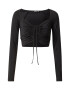 Nasty Gal Tricou negru - Pled.ro