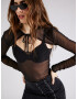 Nasty Gal Tricou negru - Pled.ro