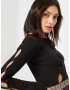 Nasty Gal Tricou negru - Pled.ro