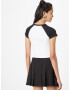 Nasty Gal Tricou negru / alb - Pled.ro