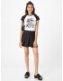 Nasty Gal Tricou negru / alb - Pled.ro