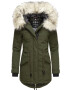 NAVAHOO Parka de iarnă crem / bleumarin / verde - Pled.ro