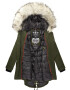 NAVAHOO Parka de iarnă crem / bleumarin / verde - Pled.ro