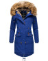 NAVAHOO Parka de iarnă 'Rosinchen' indigo / maro caramel - Pled.ro