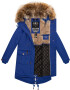 NAVAHOO Parka de iarnă 'Rosinchen' indigo / maro caramel - Pled.ro