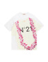 N°21 Tricou galben pastel / fucsia / negru / alb - Pled.ro