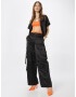 NEON & NYLON Pantaloni cu buzunare 'IZZY' negru - Pled.ro