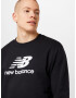 new balance Bluză de molton 'Essentials' negru / alb - Pled.ro