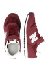 new balance Sneaker gri deschis / roșu burgundy / alb - Pled.ro