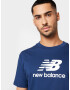 new balance Tricou bleumarin / alb - Pled.ro