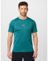 new balance Tricou funcțional gri / verde petrol / alb - Pled.ro