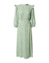 NEW LOOK Rochie 'BELLE' verde pastel / alb - Pled.ro