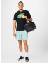 NIKE Pantaloni sport 'M NK DF FORM 7IN SHORT' turcoaz / negru - Pled.ro