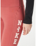 NIKE Pantaloni sport maro ruginiu / alb - Pled.ro