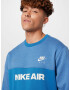 Nike Sportswear Bluză de molton albastru fumuriu / azuriu / alb - Pled.ro