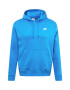 Nike Sportswear Bluză de molton 'Club Fleece' azuriu / alb - Pled.ro