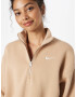 Nike Sportswear Bluză de molton bej / alb - Pled.ro