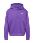 Nike Sportswear Bluză de molton 'Club Fleece' lila / alb - Pled.ro