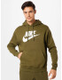 Nike Sportswear Bluză de molton 'Club Fleece' oliv / alb - Pled.ro