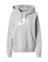 Nike Sportswear Bluză de molton gri amestecat / alb - Pled.ro