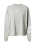 Nike Sportswear Bluză de molton gri amestecat / alb - Pled.ro