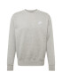 Nike Sportswear Bluză de molton 'Club Fleece' gri deschis / alb - Pled.ro