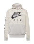 Nike Sportswear Bluză de molton gri deschis / negru - Pled.ro