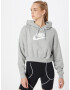 Nike Sportswear Bluză de molton gri amestecat / alb - Pled.ro