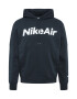 Nike Sportswear Bluză de molton negru / alb - Pled.ro