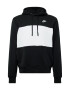 Nike Sportswear Bluză de molton negru / alb - Pled.ro